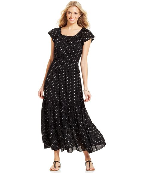 shop macy's black dress|macy's black maxi dress.